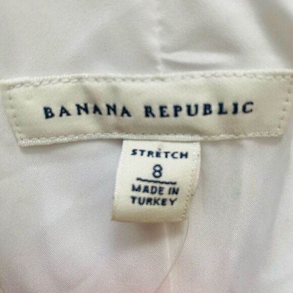 NWT Banana Republic CREAM One Button Sculpted Linen Blend Blazer SZ 8 New, MY23 - Picture 6 of 12